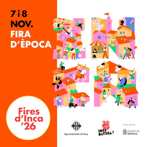 Poster for Inca Fira d'Època 2026, 7 and 8 November, Mallorca