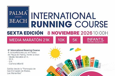 Palma Beach International Running Course 2026 poster, 8 November, Playa de Palma