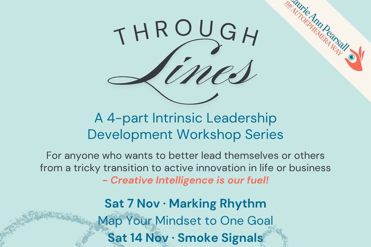 Through Lines leadership workshop series poster by Laurie Ann Pearsall, Sysefen, Palma, November 2026