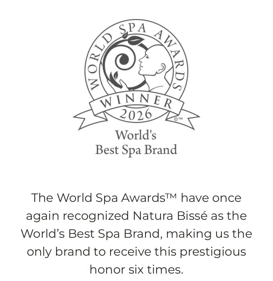 World Spa Awards 2026 winner badge for Natura Bissé, World's Best Spa Brand
